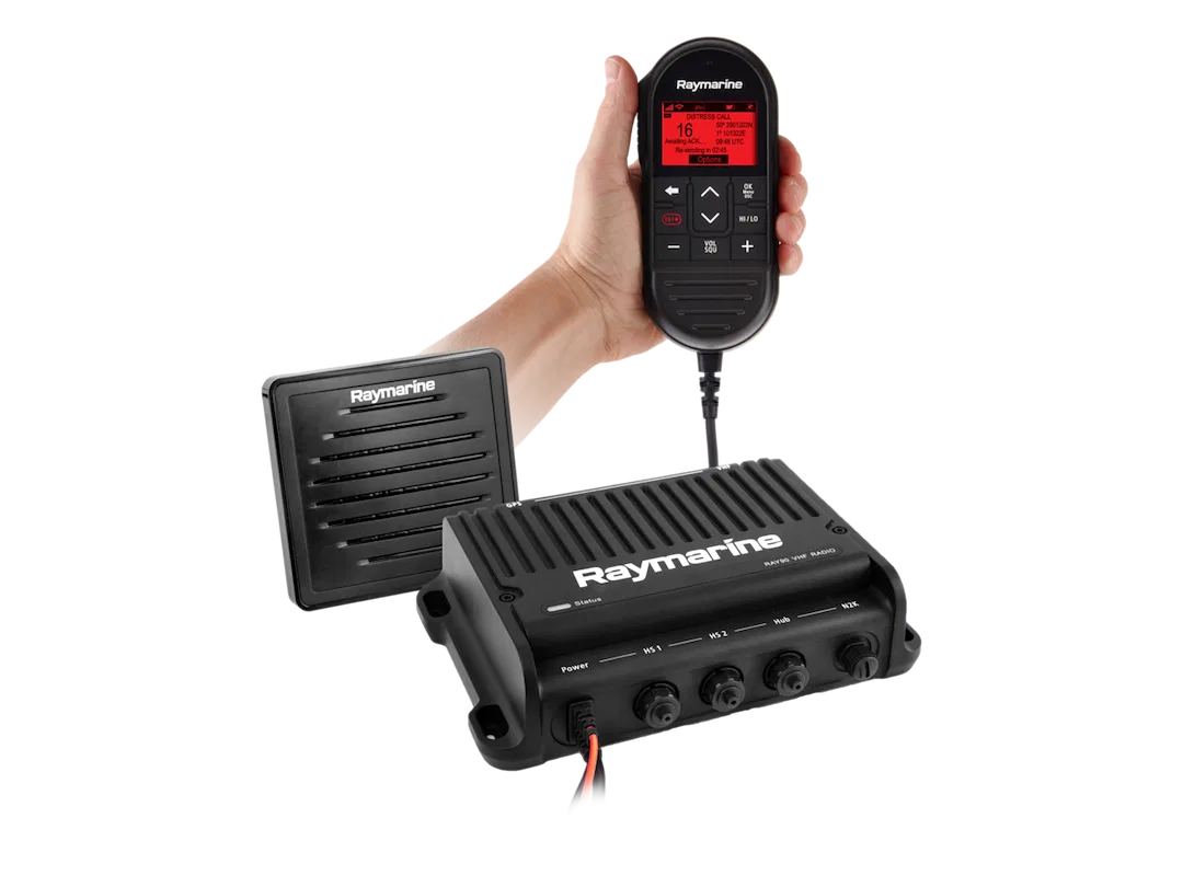 E70492 – RAYMARINE VHF Radio, Fixed Mount US, International And Canadian Channels 25 Watt 72 Weather Channels With Al...